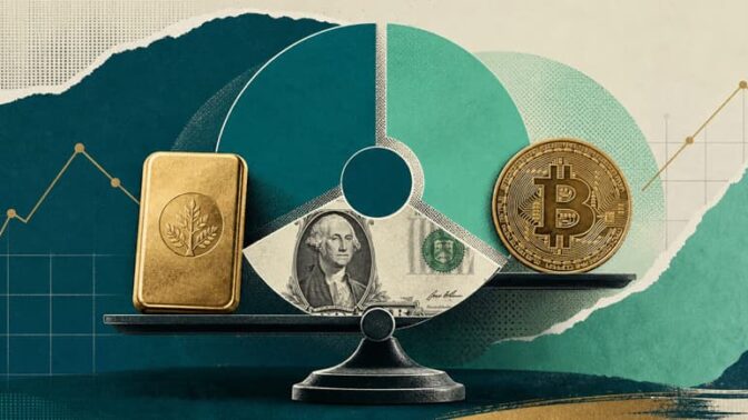 طلا تاج پادشاهی را پس گرفت؛ بیت‌کوین درجا می‌زند